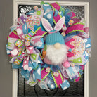 Easter Gnome Bunny Wreath
