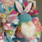Easter Gnome Bunny Wreath