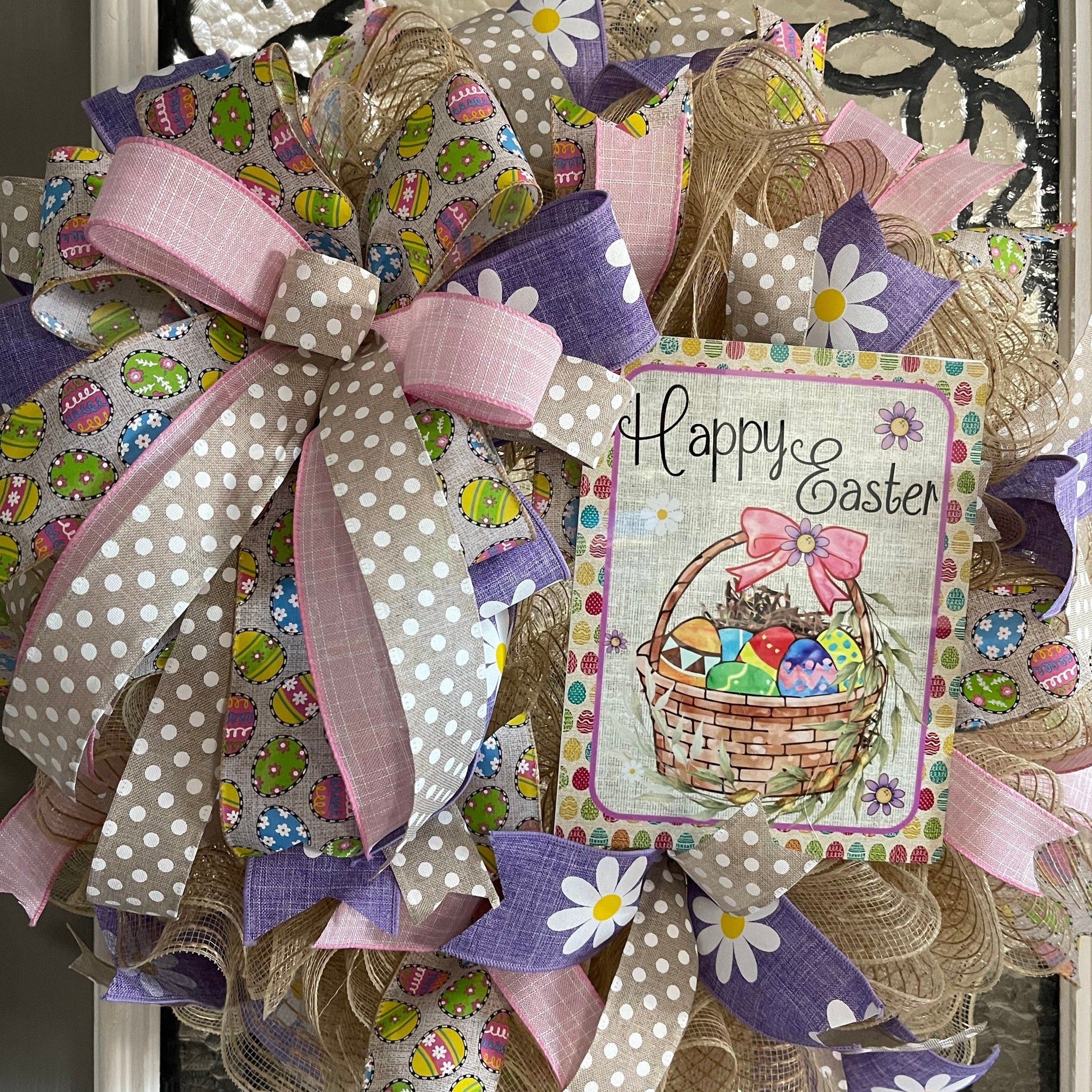 Easter Wreath, Happy Easter Wreath, Spring Wreath