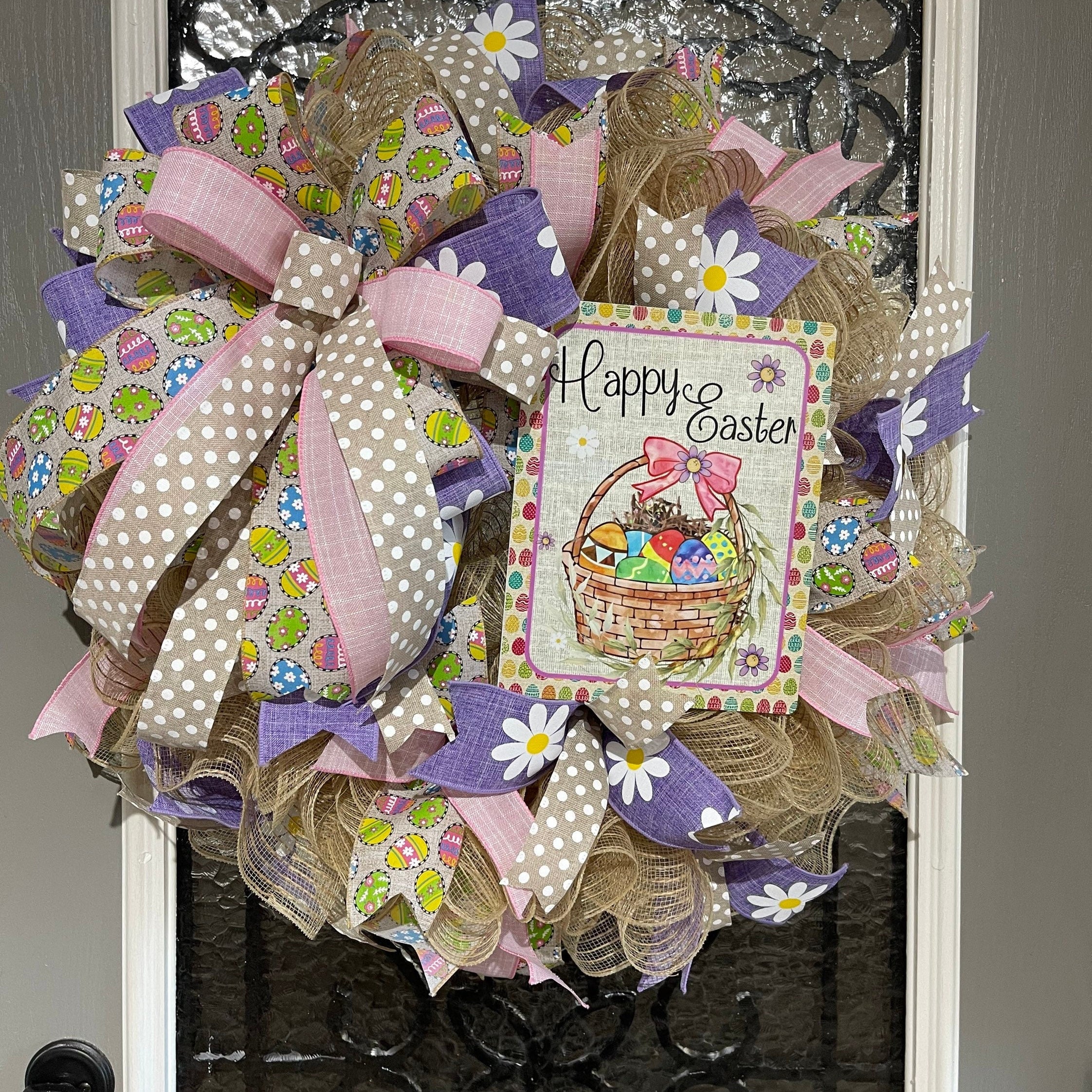 Easter Wreath, Happy Easter Wreath, Spring Wreath