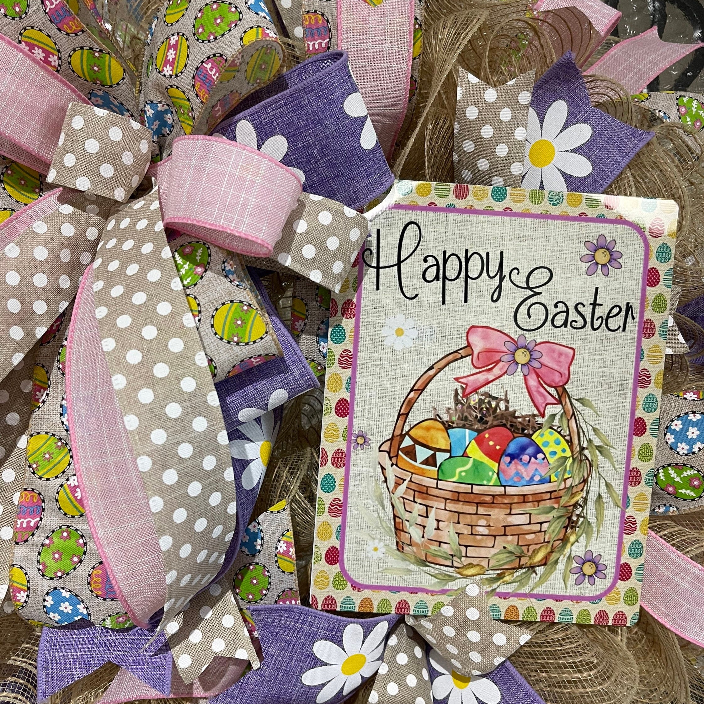 Easter Wreath, Happy Easter Wreath, Spring Wreath