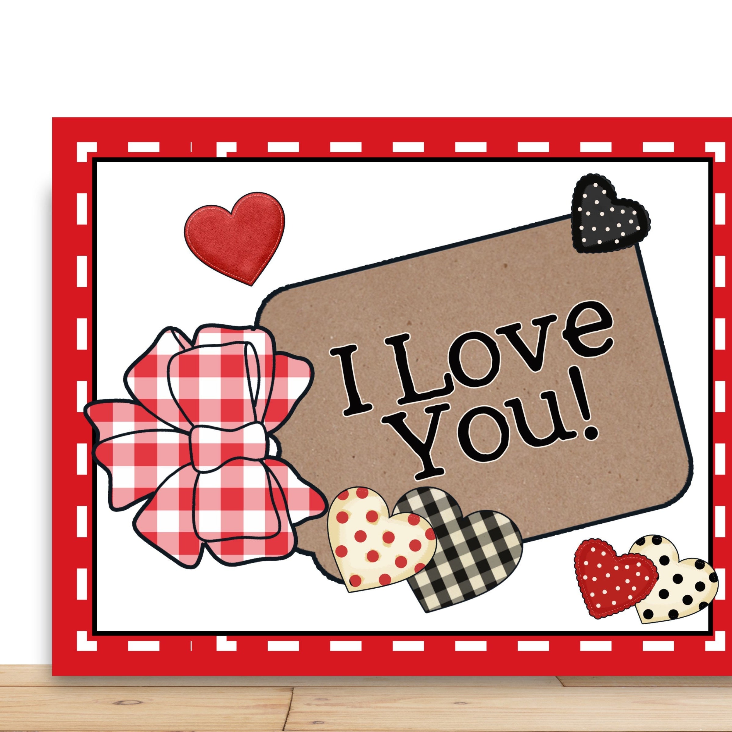 Valentines Wreath Sign, I Love You Wreath Sign, Sign For Wreath, Desert Wreath Signs