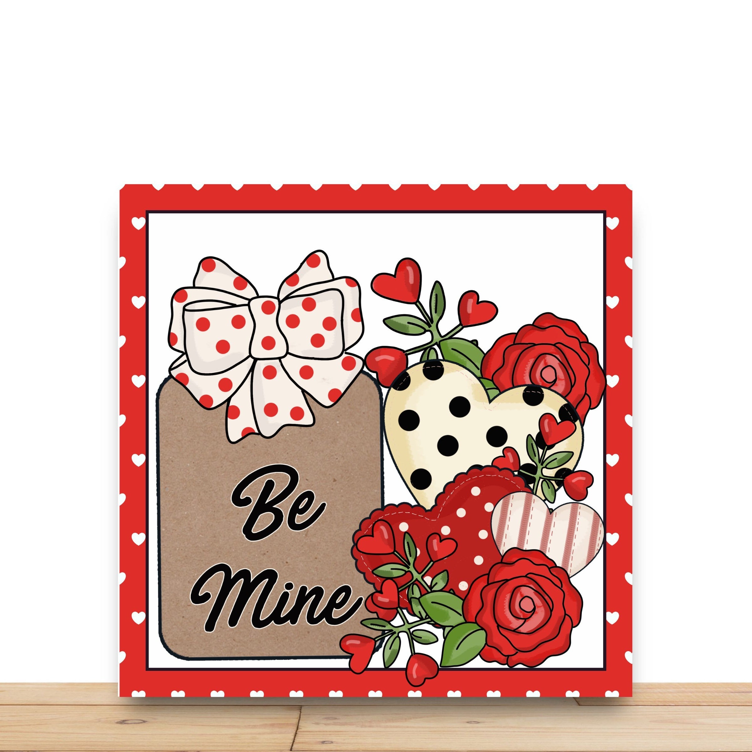 Valentine Wreath Sign, Be Mine Wreath Sign, Square Wreath Sign, Sign For Wreath, Desert Wreath Signs