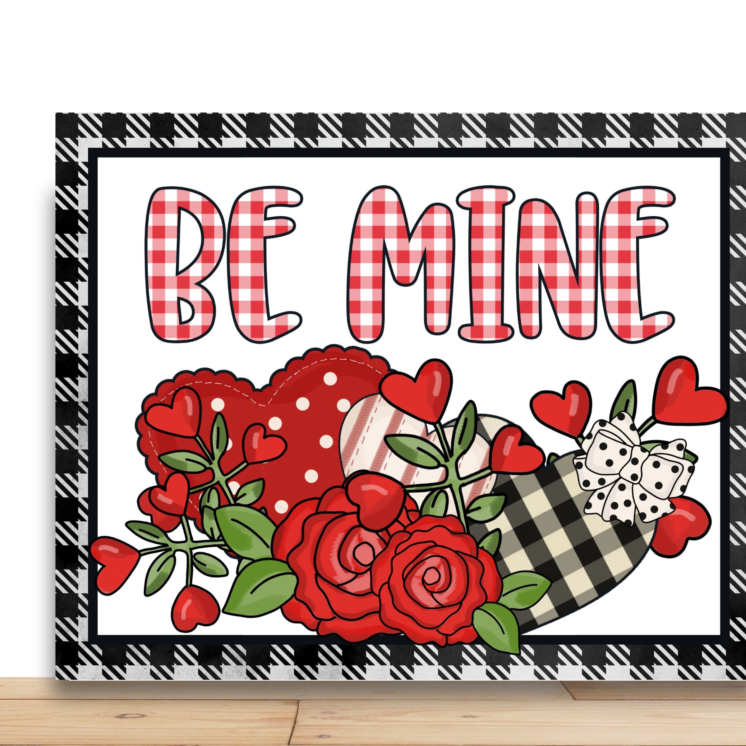 Valentines Wreath Sign, Be Mine Sign, Sign For Wreath, Desert Wreath Signs