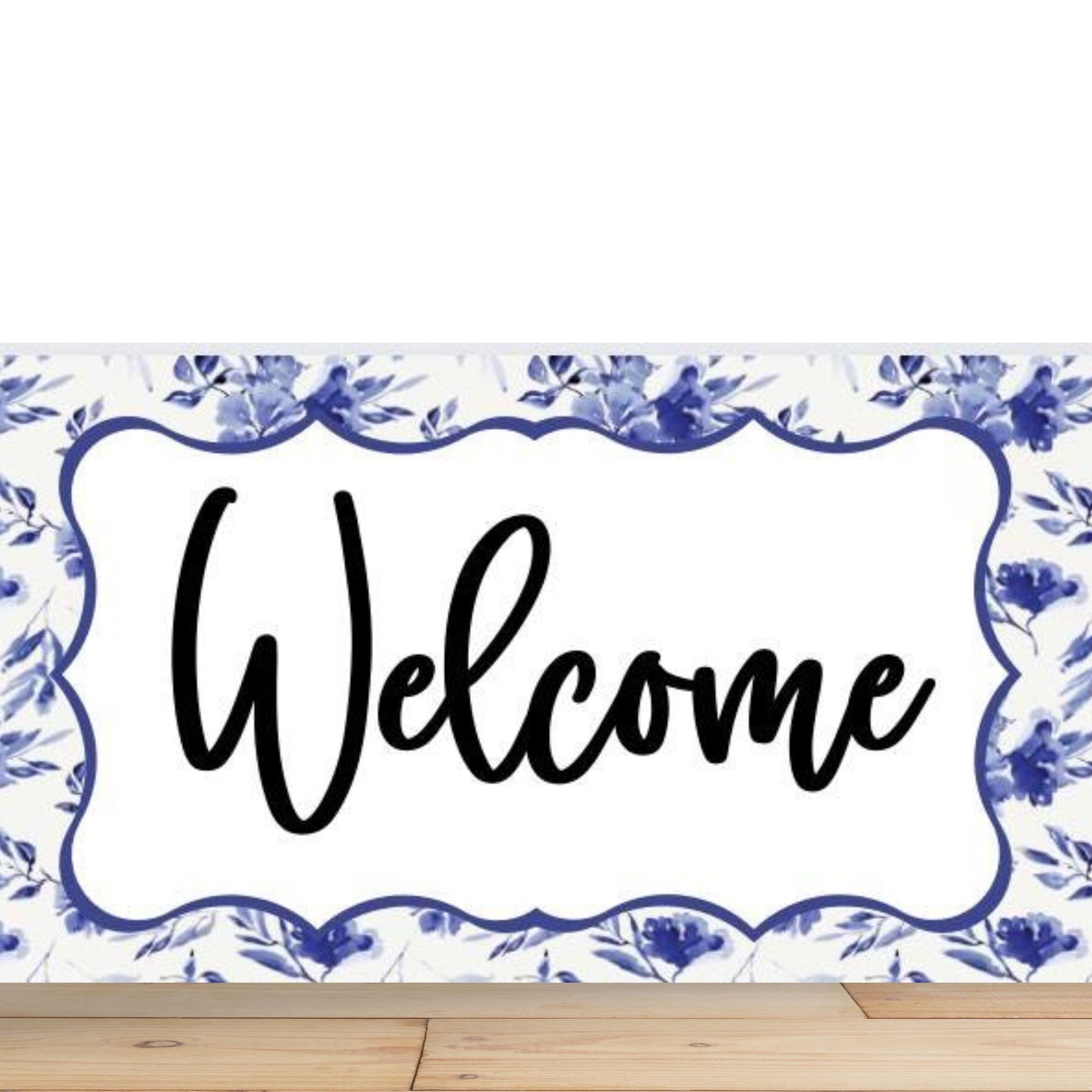 Welcome Wreath Sign, Welcome rectangle Metal Sign, Sign For Wreath, Desert Wreath Signs