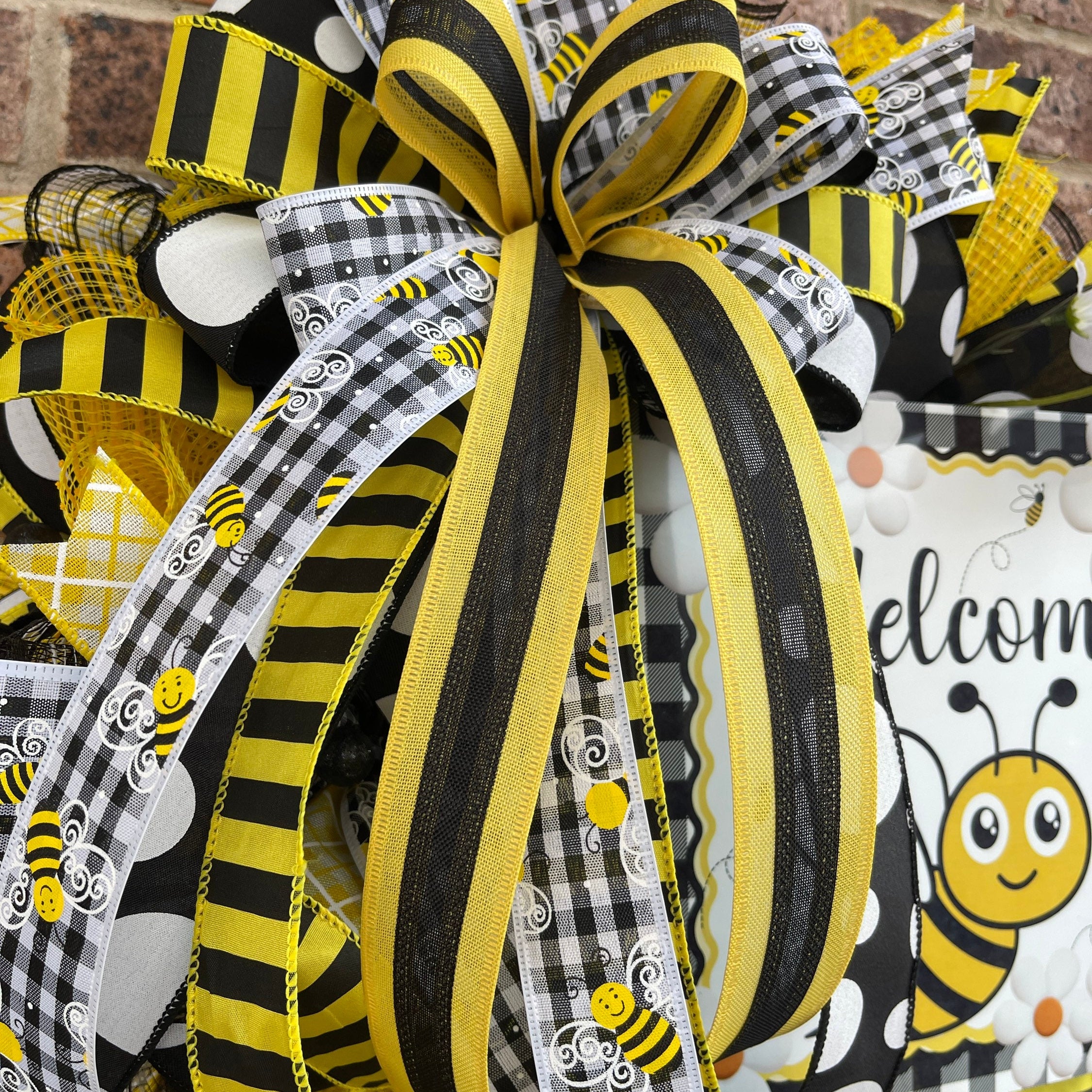 Bee Wreath, Summer Wreath, Spring Wreath, Everyday Wreath, Summer Decor, Spring Decor