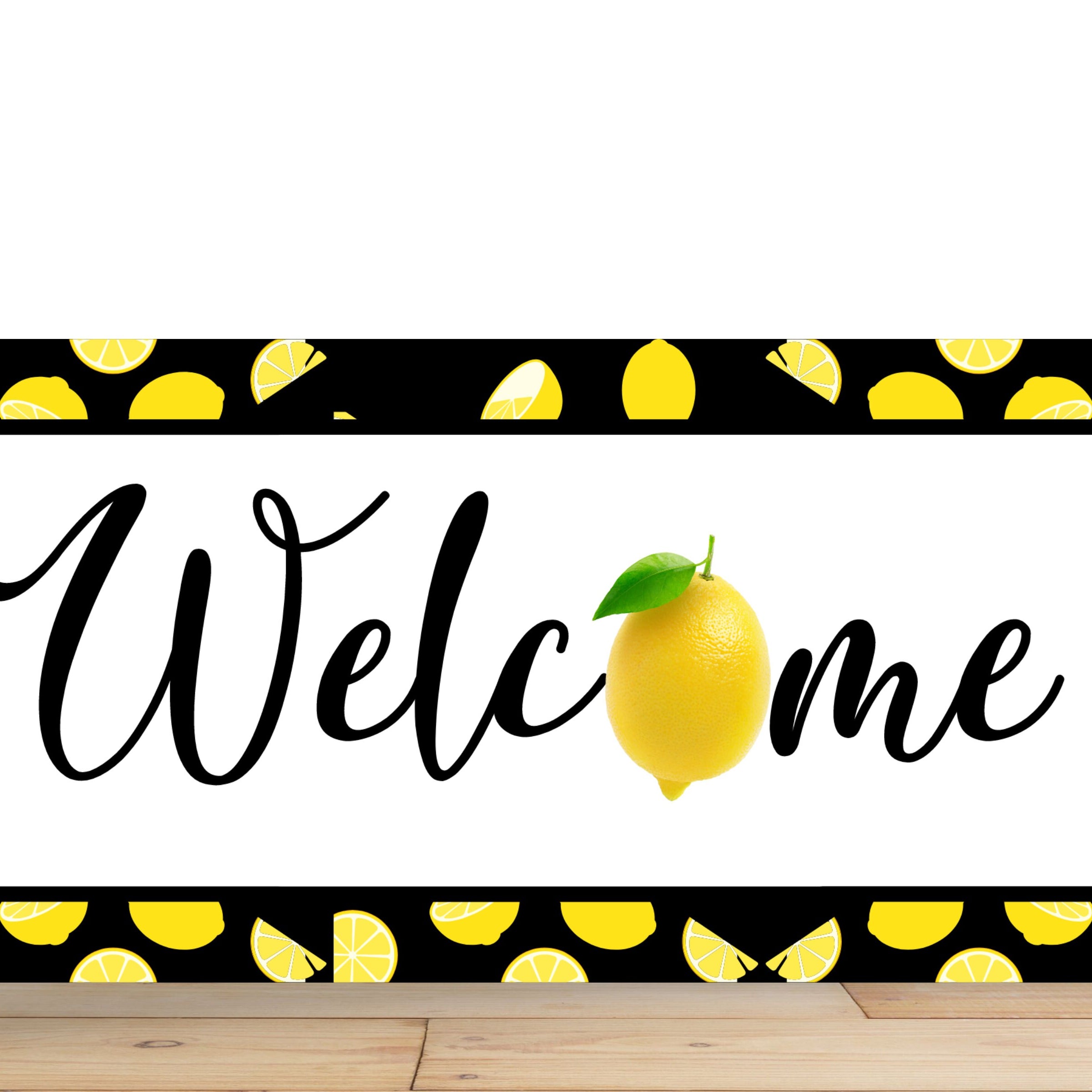 Lemon Wreath Sign, Welcome Lemon Wreath Sign, Summer Wreath Sign, Spring Sign For Wreath, Desert Wreath Signs