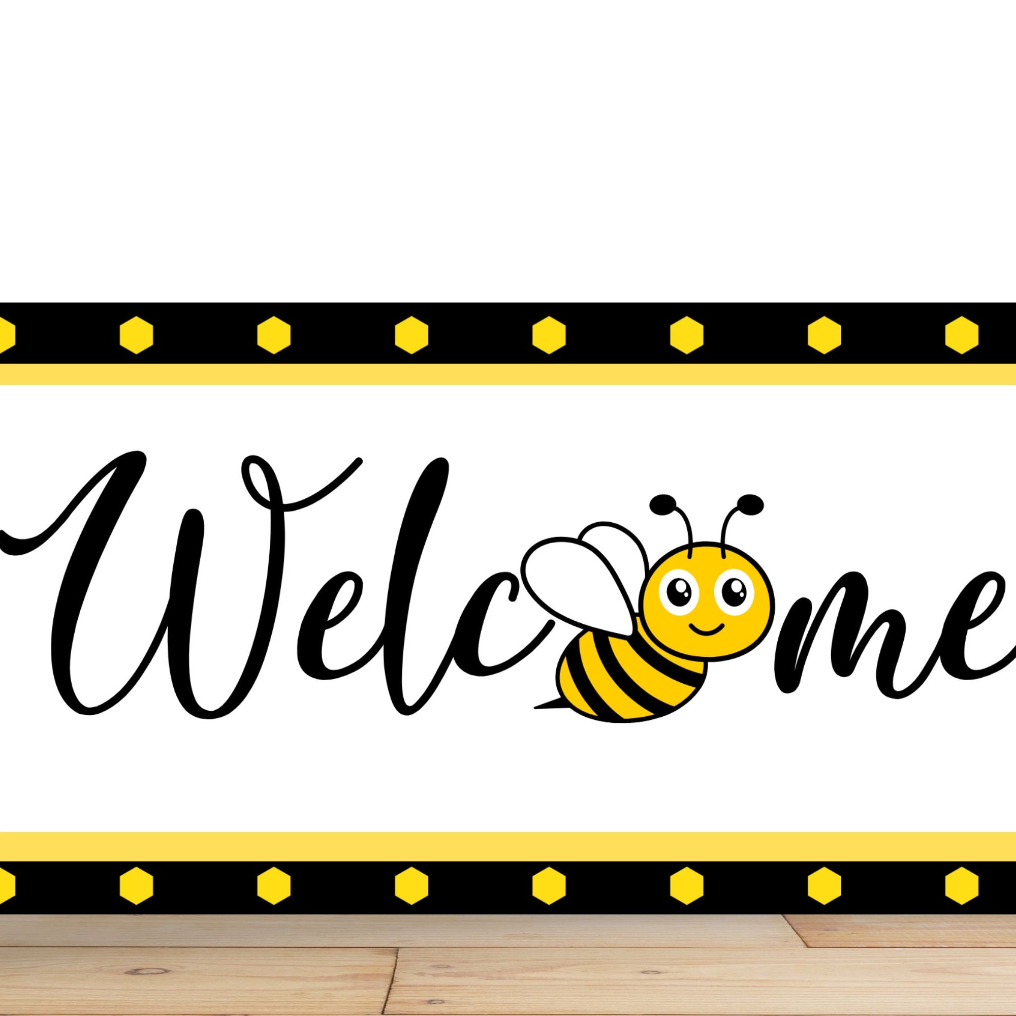 Bee Wreath Sign, Welcome Rectangle Metal Sign, Sign For Wreath, Desert Wreath Signs