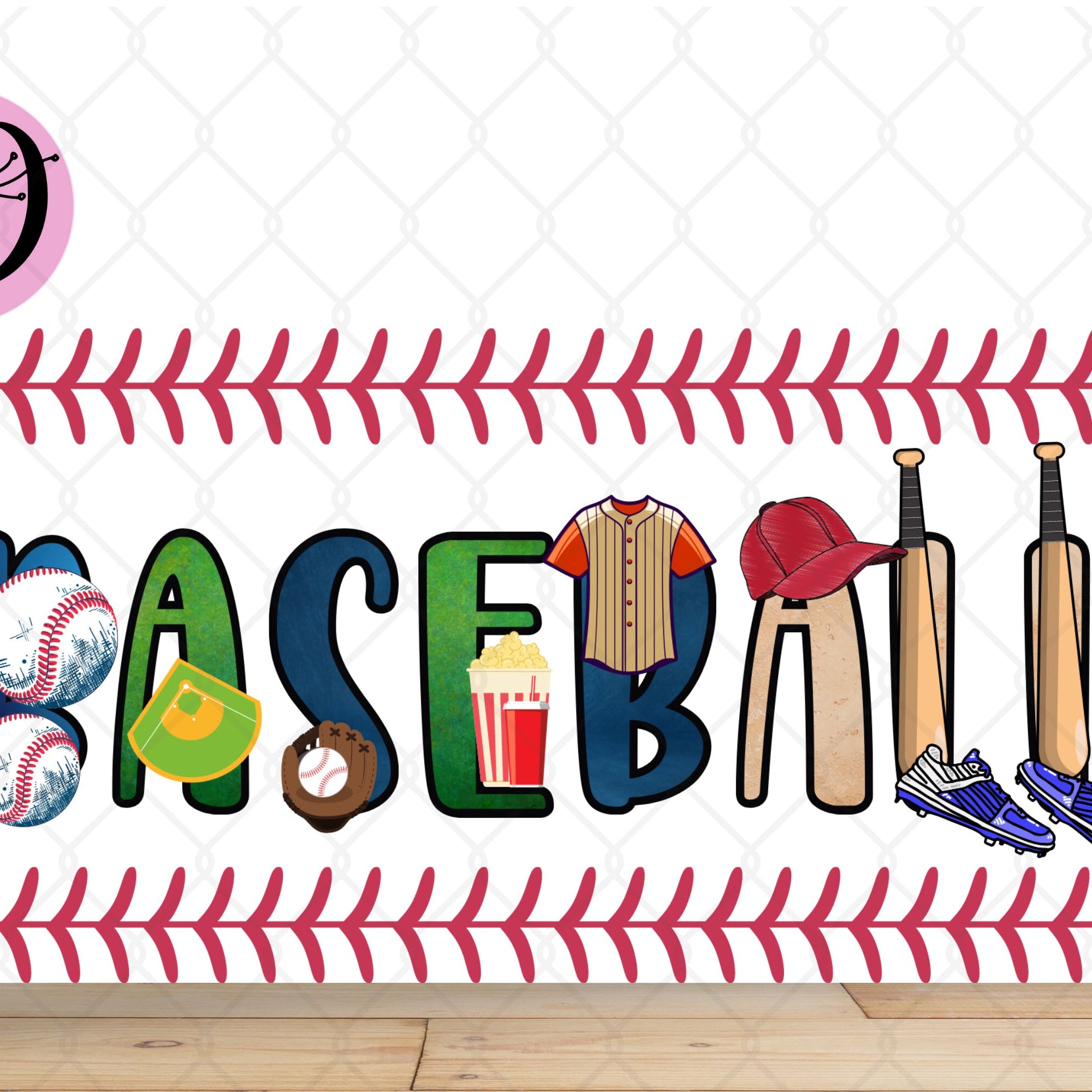 Baseball Wreath Sign, Baseball Rectangle Metal Sign, Sign For Wreath, Outdoor Sport Sign