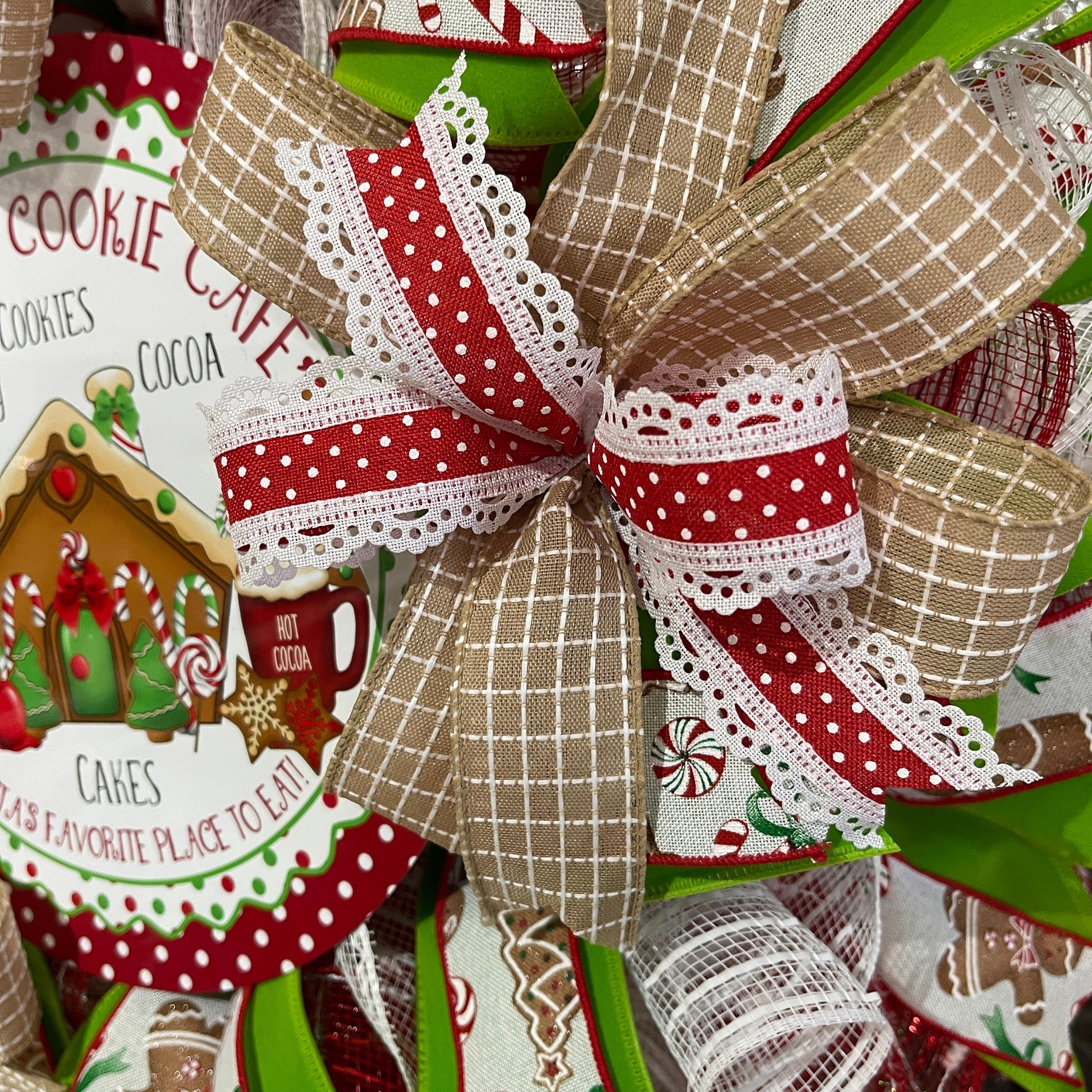 Christmas Wreath, Christms Cookie Cafe, Hoilday Decorations