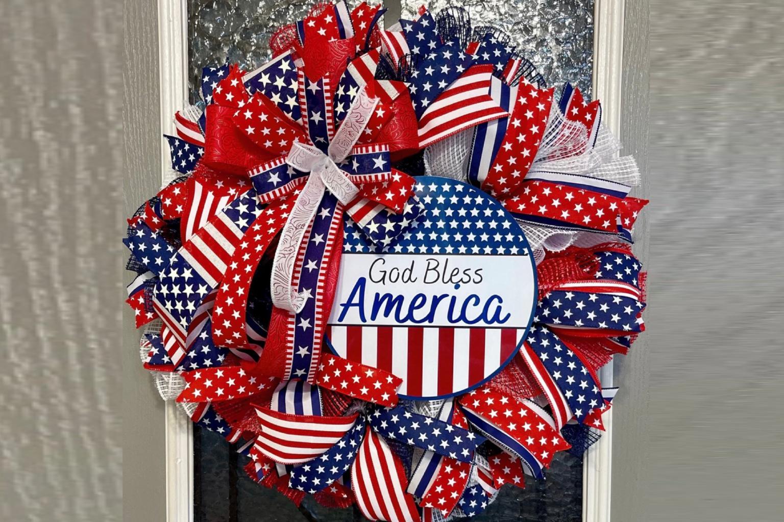 DIY 4th of July Wreath Tutorial: Red, White & Beautiful!
