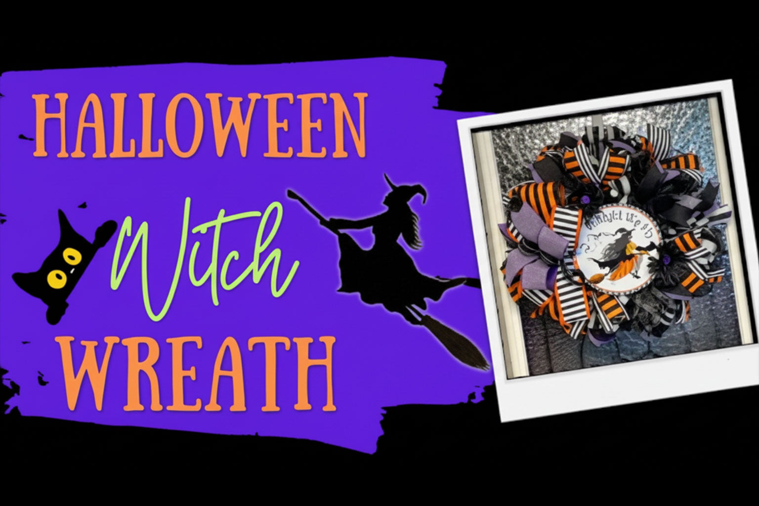 DIY Tutorial Video For A Spooky Halloween Wreath