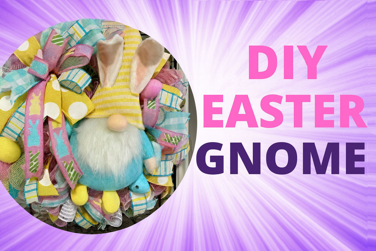 How to Make an Adorable Easter Gnome Wreath for Spring Decor