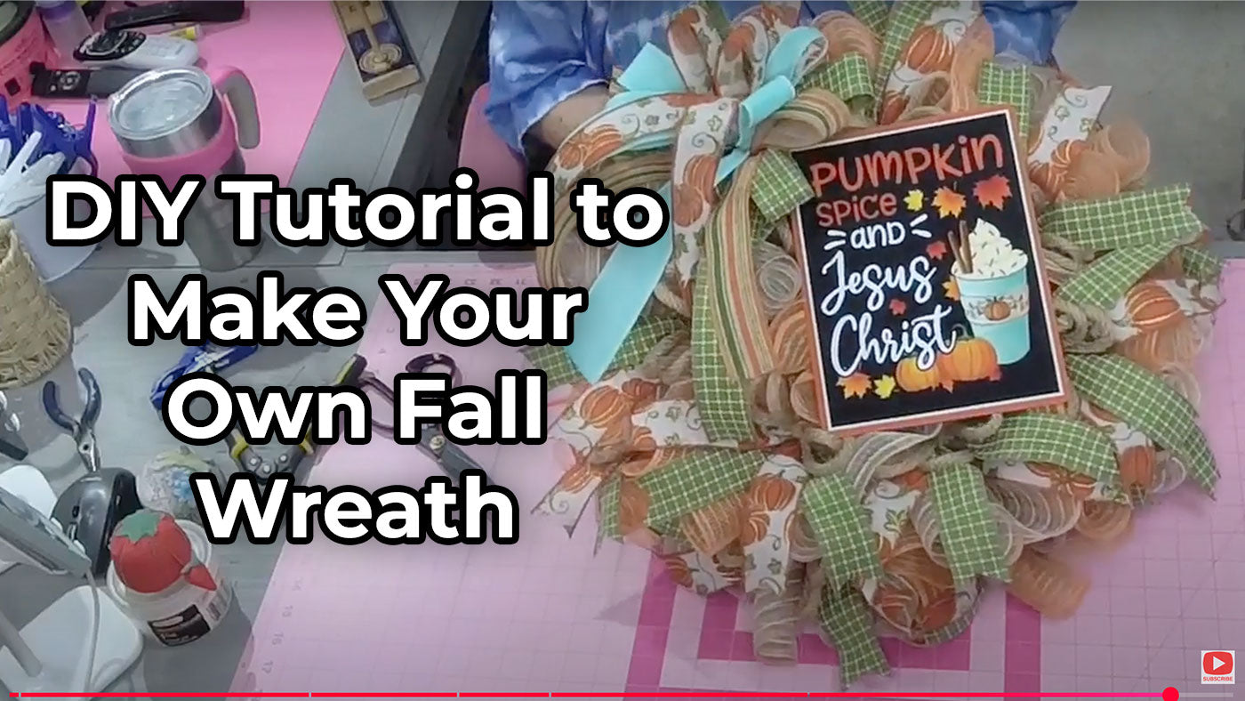 DIY Tutorial to Make Your Own Fall Wreath