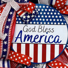 God Bless America Patriotic Wreath