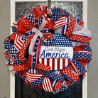 God Bless America Patriotic Wreath