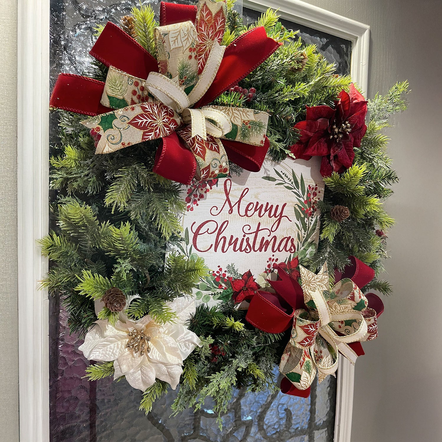 Merry Christmas Holiday Wreath
