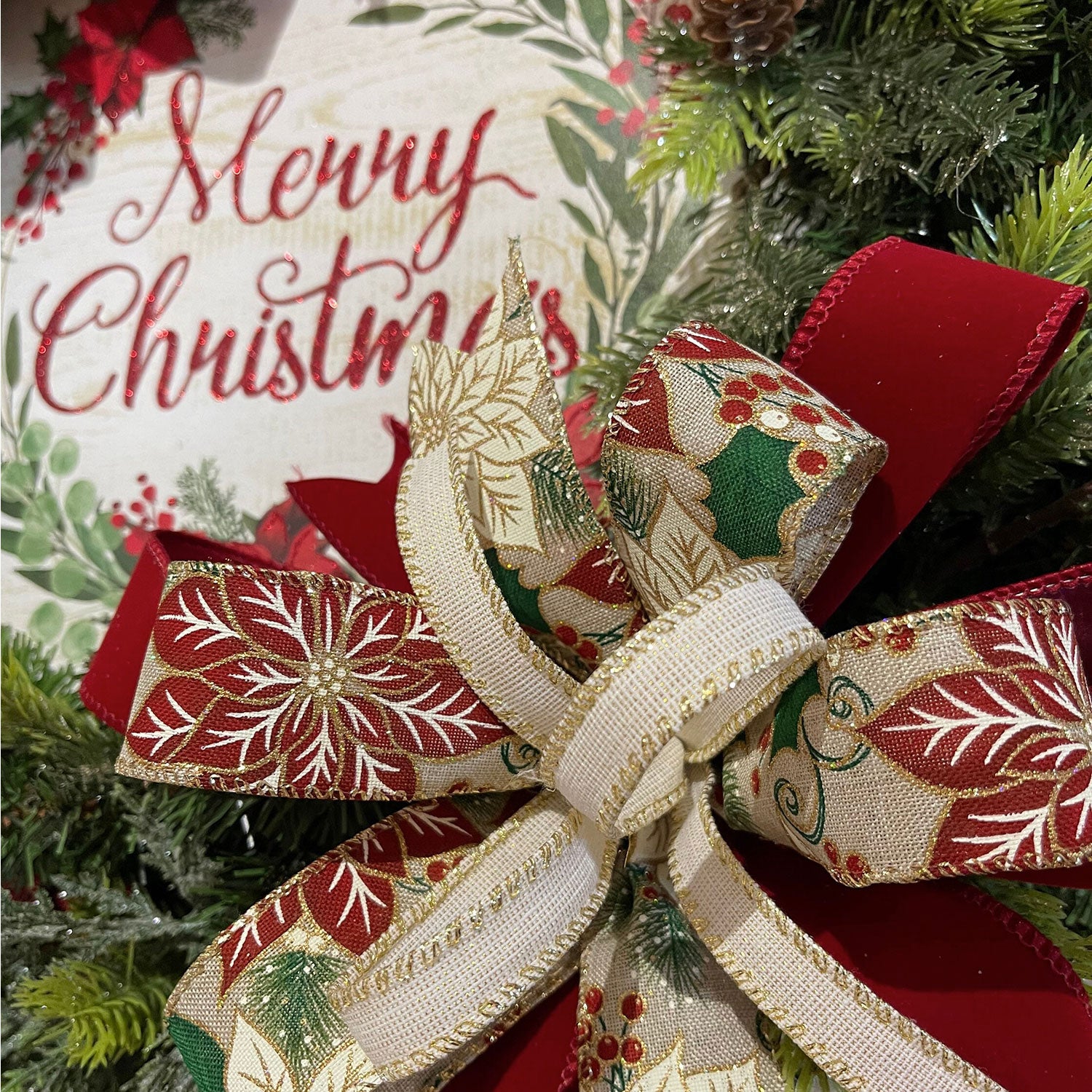 Merry Christmas Holiday Wreath