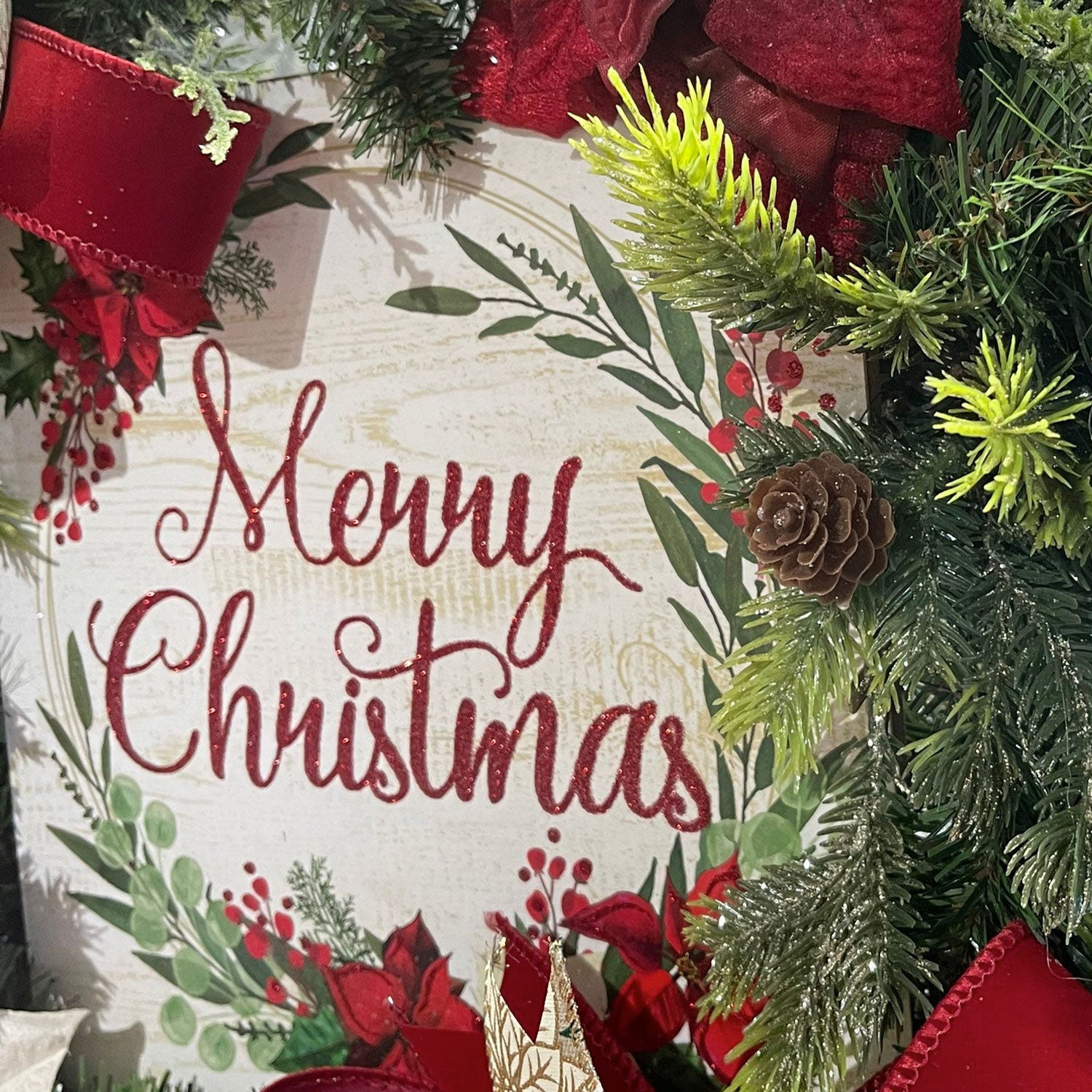 Merry Christmas Holiday Wreath