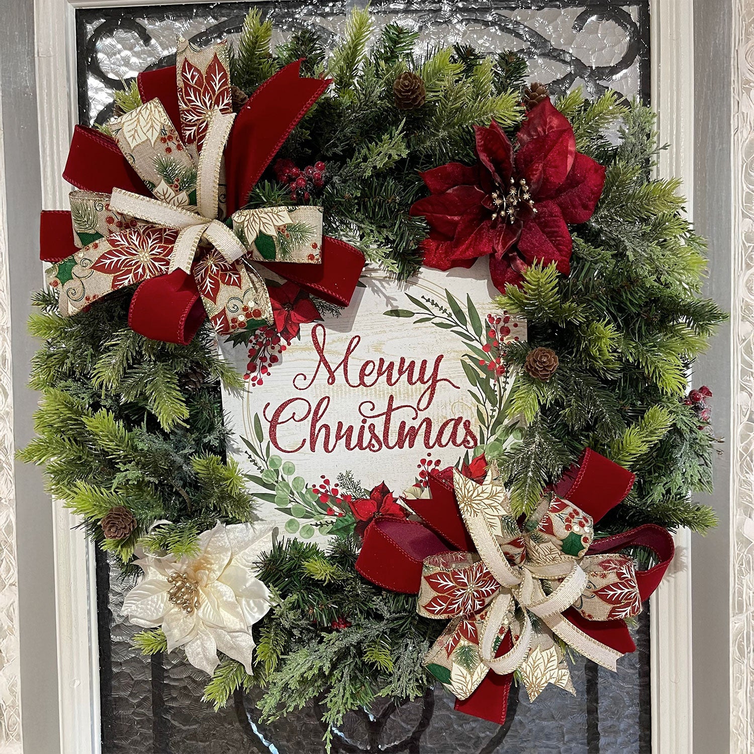 Merry Christmas Holiday Wreath