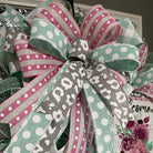 Welcome Friends Deco Mesh Wreath