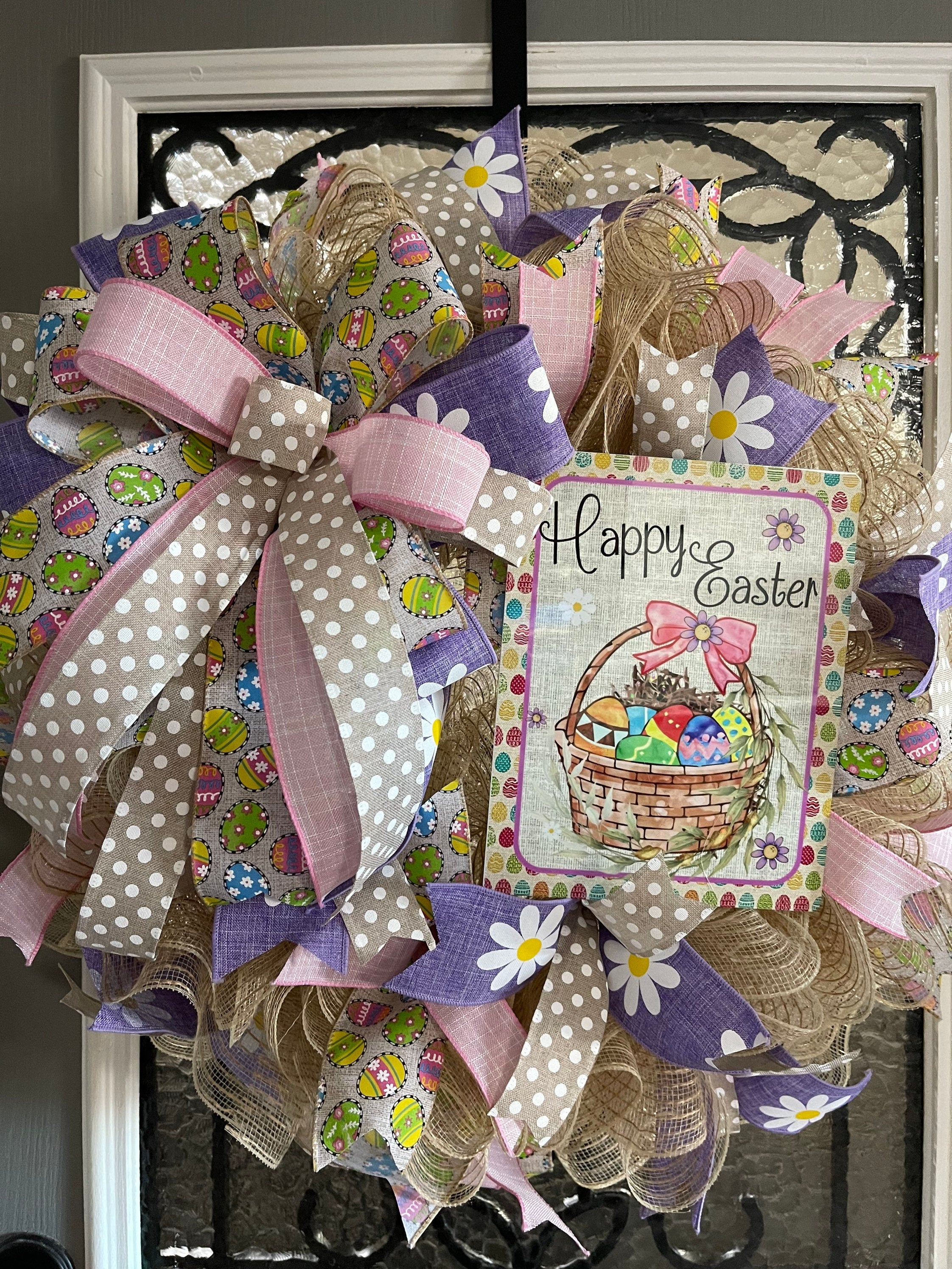 Easter Wreath, Happy Easter Wreath, Spring Wreath