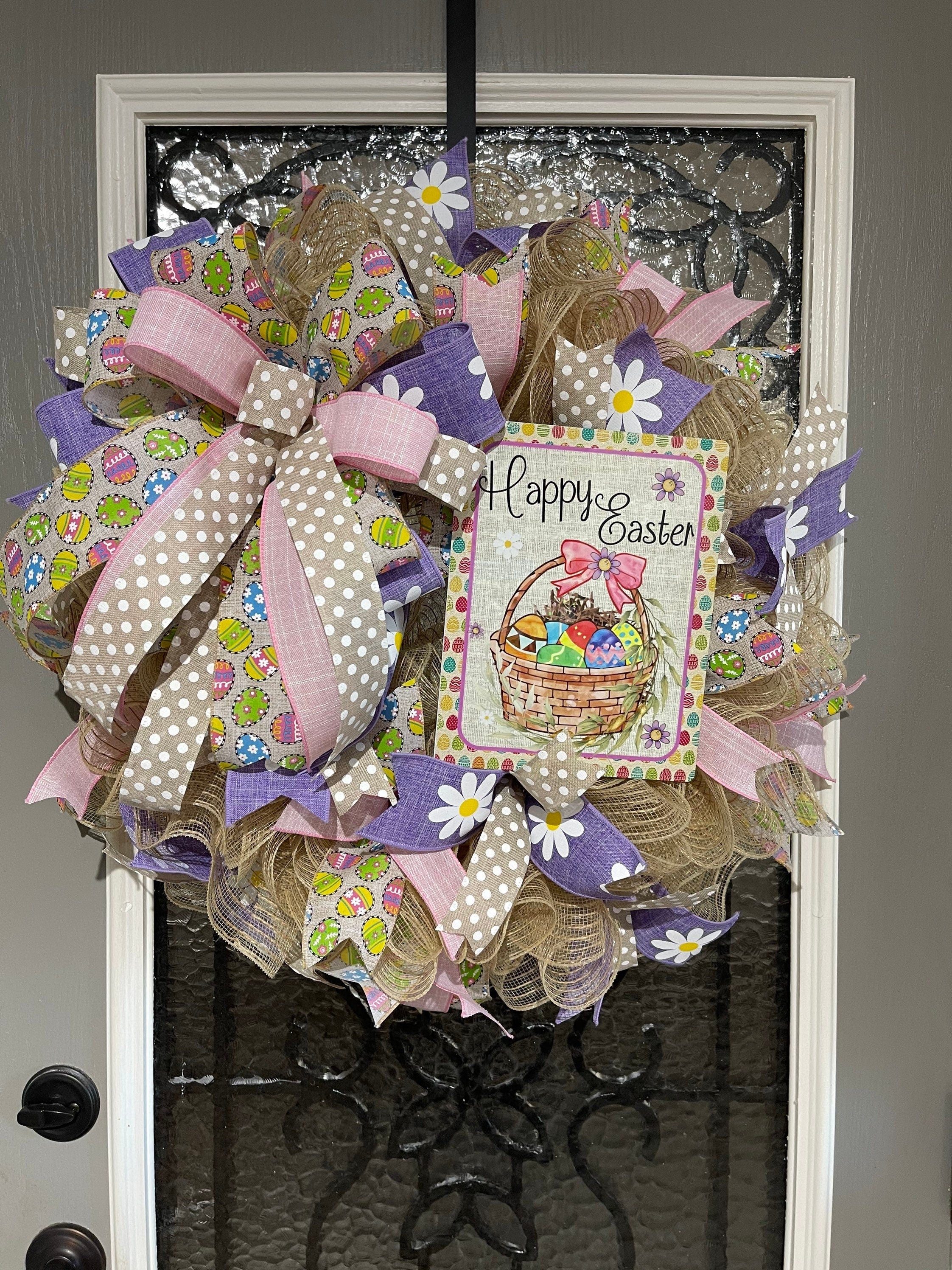 Easter Wreath, Happy Easter Wreath, Spring Wreath