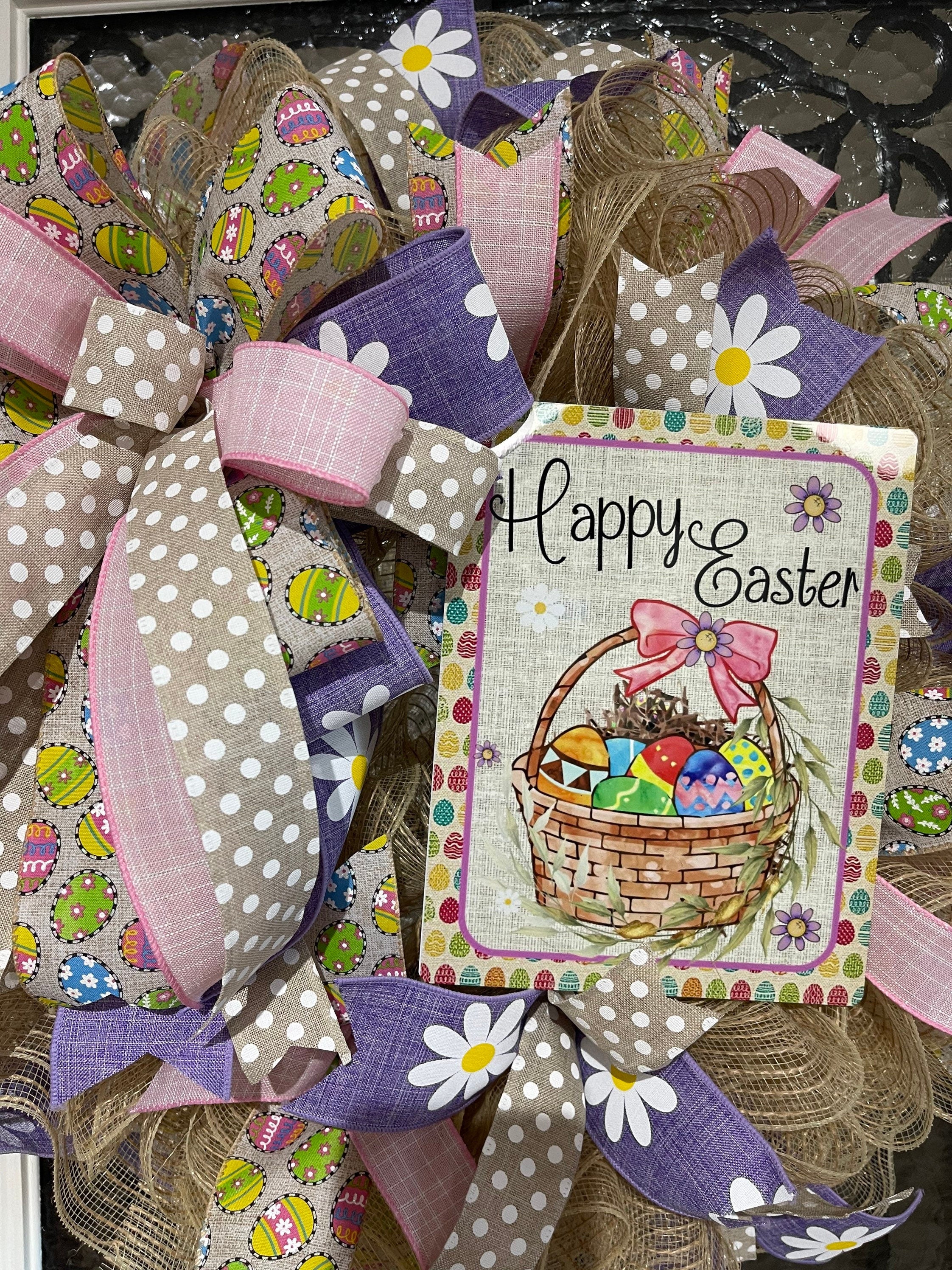 Easter Wreath, Happy Easter Wreath, Spring Wreath