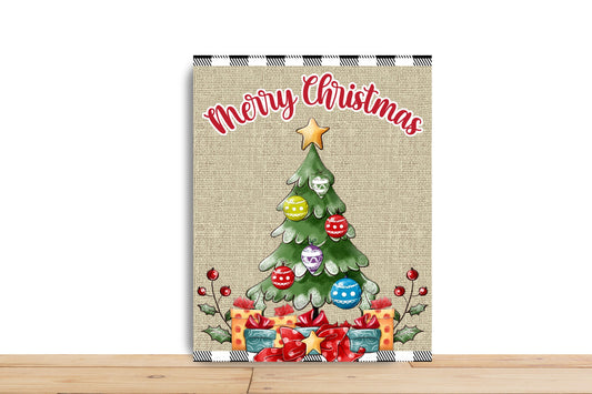 Christmas Wreath Sign, Merry Christmas Rectangle Metal Sign, Sign For Wreath, Desert Wreath Signs