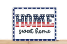 Patriotic Wreath Sign, Home Sweet Home Rectangle Metal Sign, Desert Wreath Signs