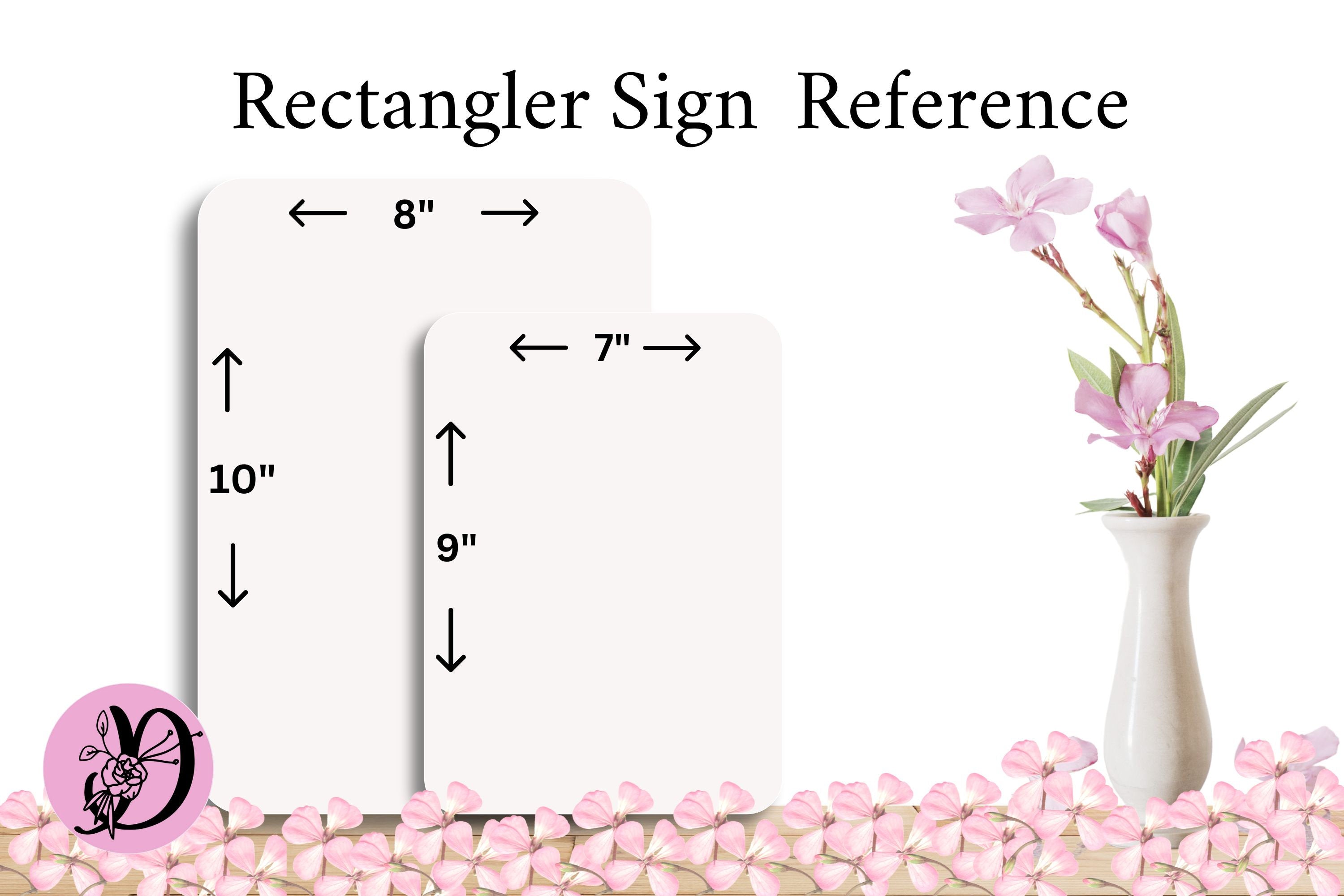 Spring Wreath Sign, Summer Wreath Sign, Welcome Rectangle Metal Sign, Sign For Wreath, Desert Wreath Signs