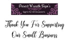Welcome Christmas Deer Wreath Sign, Rectangle Metal Sign, Sign For Wreath, Desert Wreath Signs