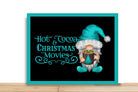 Turquoise Gnome Christmas Wreath Sign, Hot Coco And Christmas Movies, Rectangle Metal Sign, Desert Wreath Signs