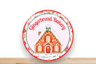 Christmas Sign, Gingerbread Bakery Round Metal Sign, Sign For Wreath, Desert Wreath Signs