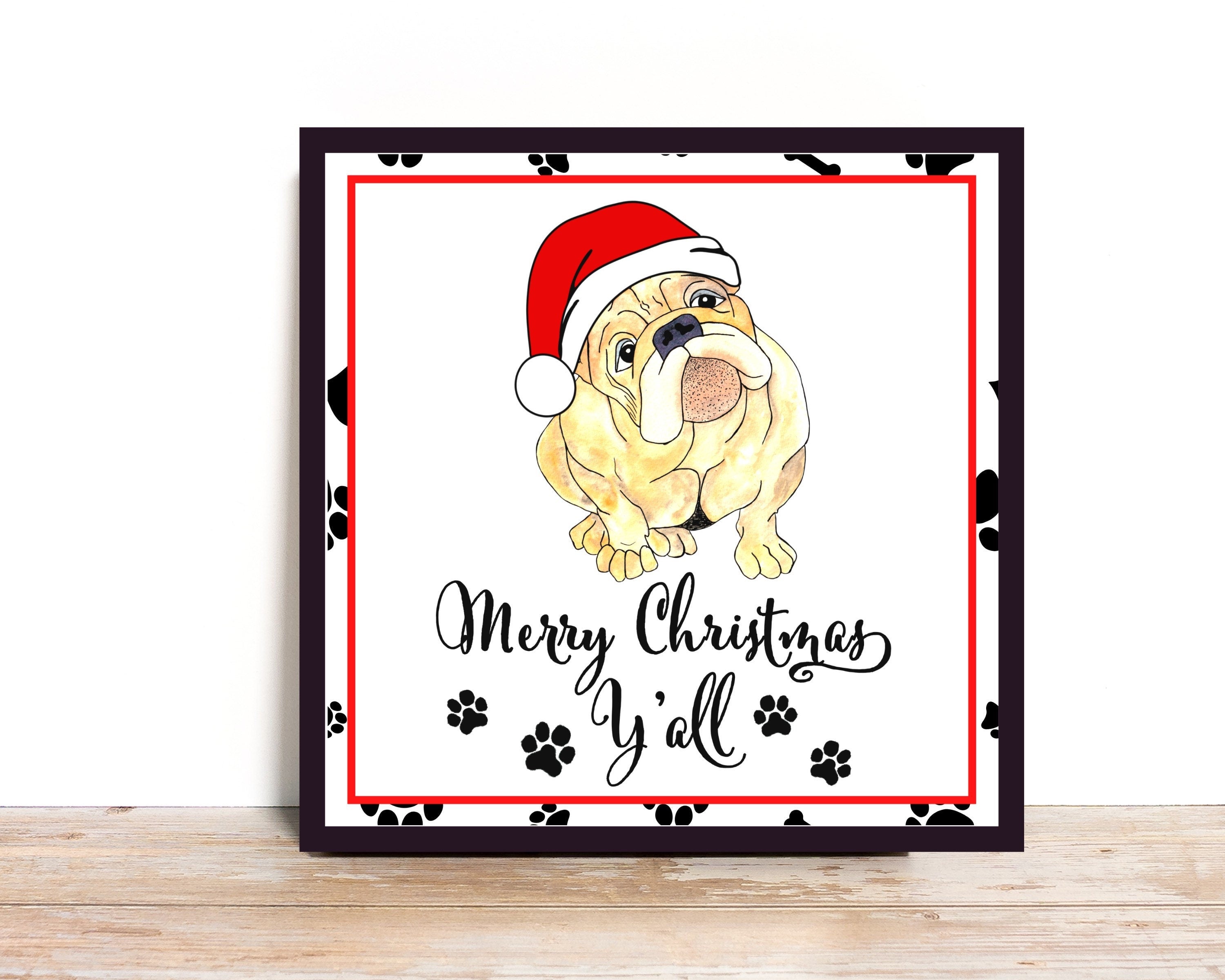 Christmas Wreath Sign, Merry Christmas Y’all Square Metal Sign, Sign For Wreath,Desert Wreath Signs