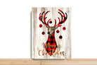 Christmas Wreath Sign, Merry Christmas Rectangle Metal Sign, Sign For Wreath, Desert Wreath Signs