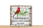 Cardinal’s are here when angels appear wreath sign, Cardinal sign for wreath, Desert Wreath Signs