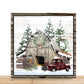 Farmhouse Christmas Wreath Sign, Square Metal Sign, Sign For Wreath, Desert Wreath Signs