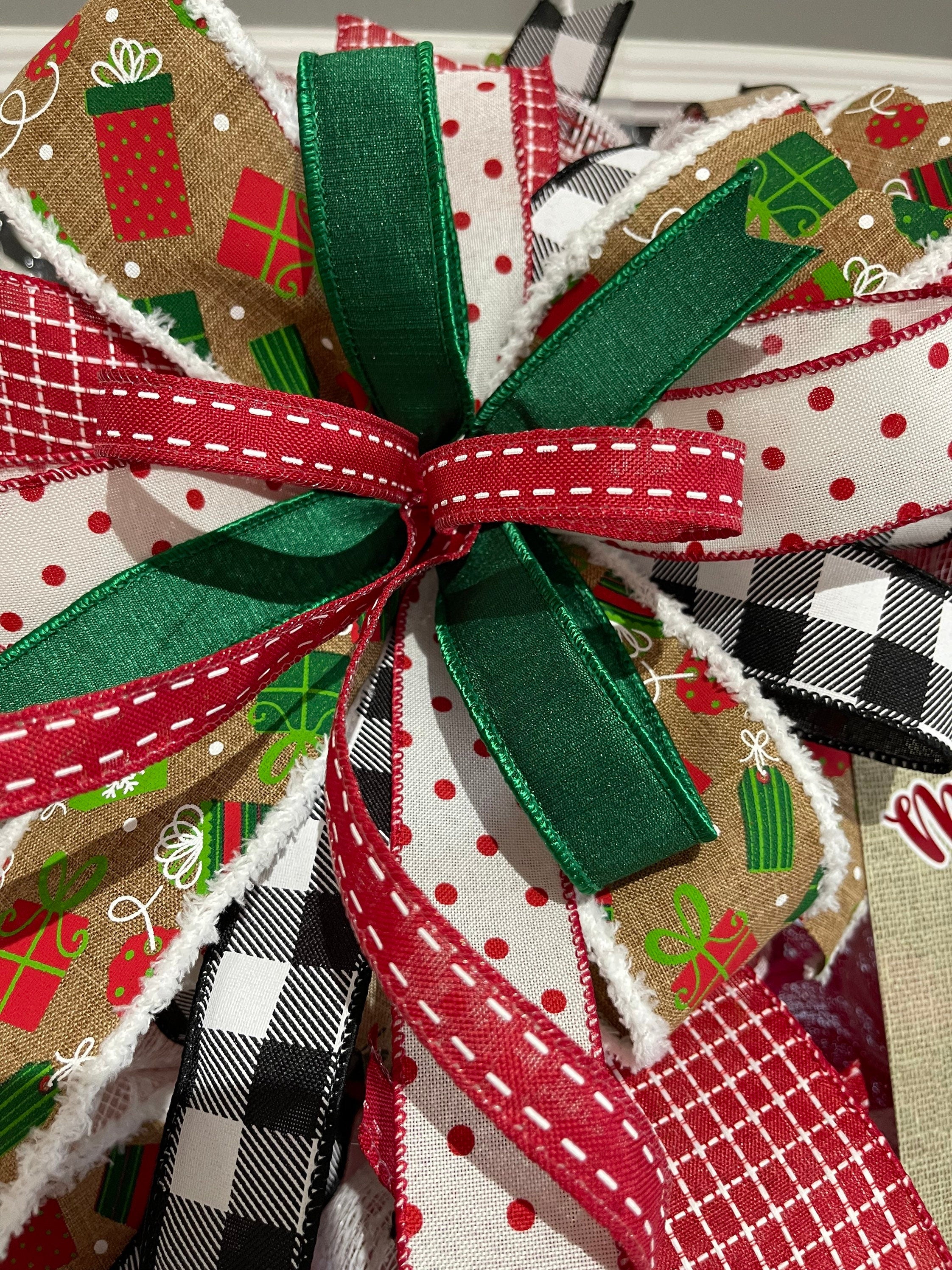 Christmas Wreath for your front door, Merry Christmas door decor, Traditional Christmas wreath, Woodland decorations