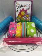 Spring Wreath Kit, Summer Wreath Kit, Welcome Wreath Kit, Wreath Kit, Wreath Supplies, Craft Supplies