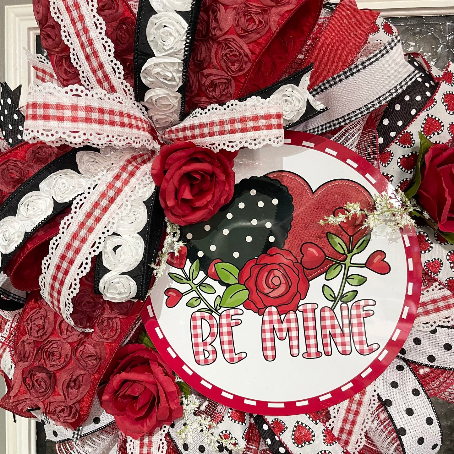 Valentine Wreath for your door, Be Mine Valentine Wreath, Farmhouse Wreath, Desert Wreath Creations