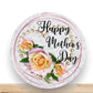 Mother’s Day Wreath Sign, Happy Mother’s Day Round Metal Sign, Sign For Wreath, Desert Wreath Signs