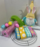 Easter Gnome Wreath, DIY Wreath Kit, Craft Kit, Gnome Wreath Kit