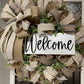 Neutral Wreath For Your Door, Everyday Wreath, Hobo Wreath, Natural Home Decor, Spring Decor