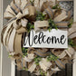 Neutral Wreath For Your Door, Everyday Wreath, Hobo Wreath, Natural Home Decor, Spring Decor