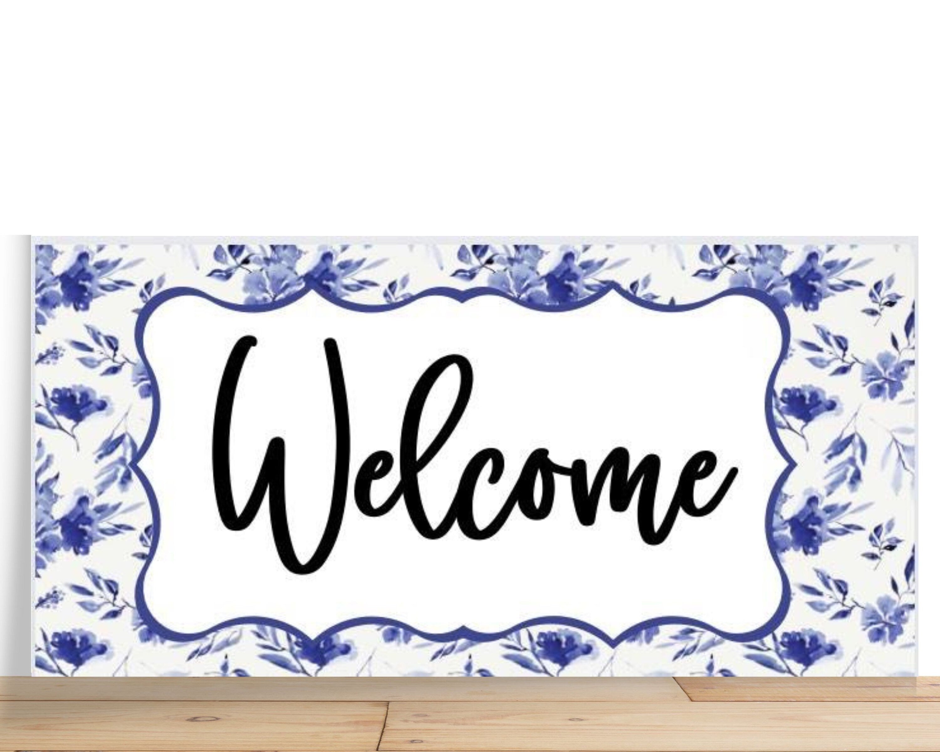 Welcome Wreath Sign, Welcome rectangle Metal Sign, Sign For Wreath, Desert Wreath Signs