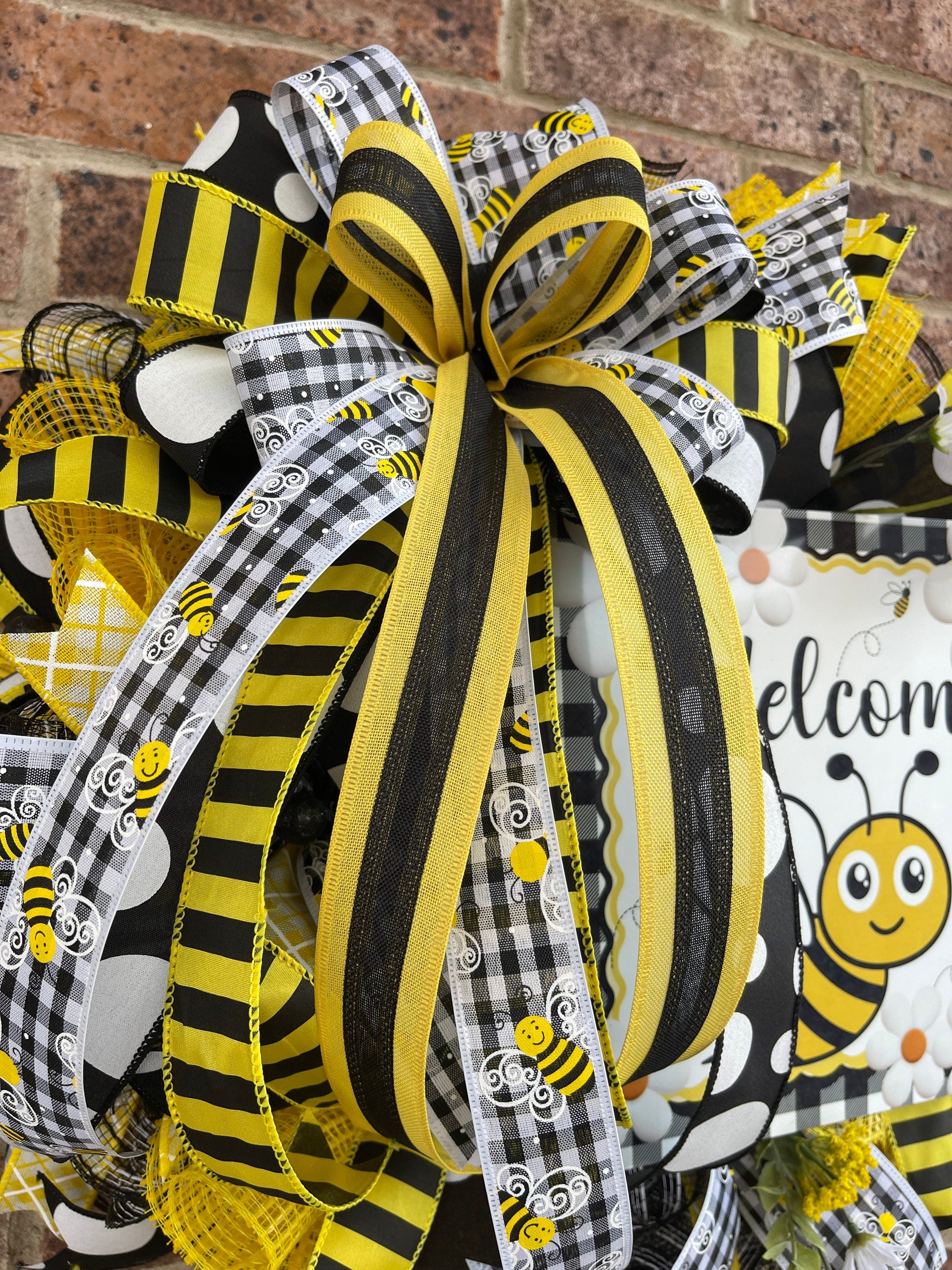 Bee Wreath, Summer Wreath, Spring Wreath, Everyday Wreath, Summer Decor, Spring Decor