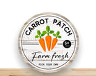 Easter Wreath Sign, Carrot Patch Round Metal Sign, Sign For Wreath, Desert Wreath Signs