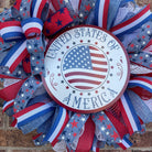 Patriotic Wreath, God Bless Texas Wreath, Summer Wreath, Spring Wreath, Everyday Wreath, Summer Decor, Spring Decor