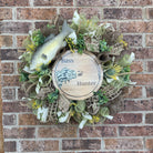 Fishing Wreath, Large Mouth Bass Fishing Décor, Fishing Camp Wreath, Father's Day Wreath, Porch Decorations